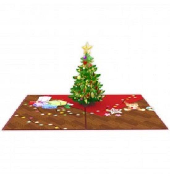 Christmas tree pop up card